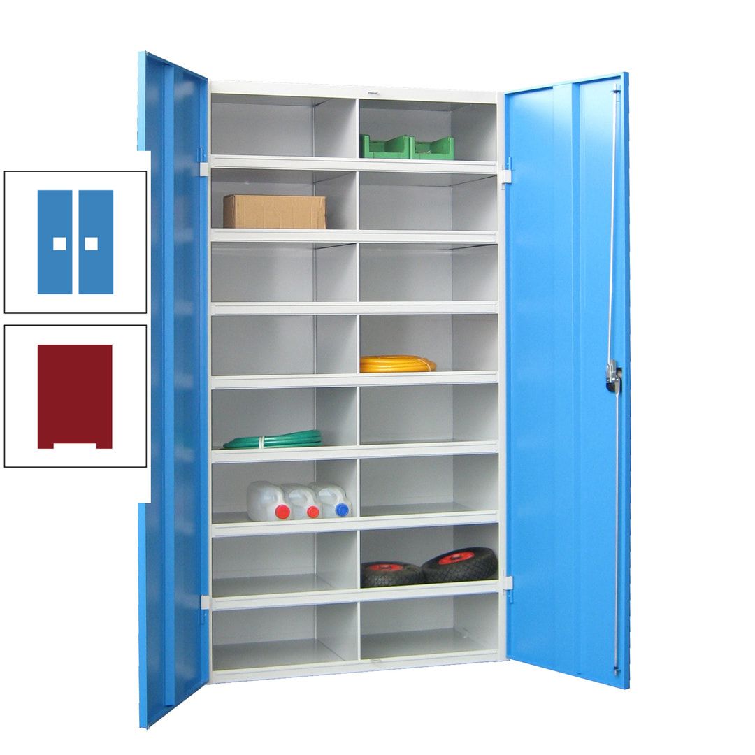 Aktenschrank - Fächerschrank - Sortierstation - 16 Fächer - Büroschrank - Dokumentenablage - 1.800 x 1.000 x 530 mm (HxBxT) - anthrazitgrau