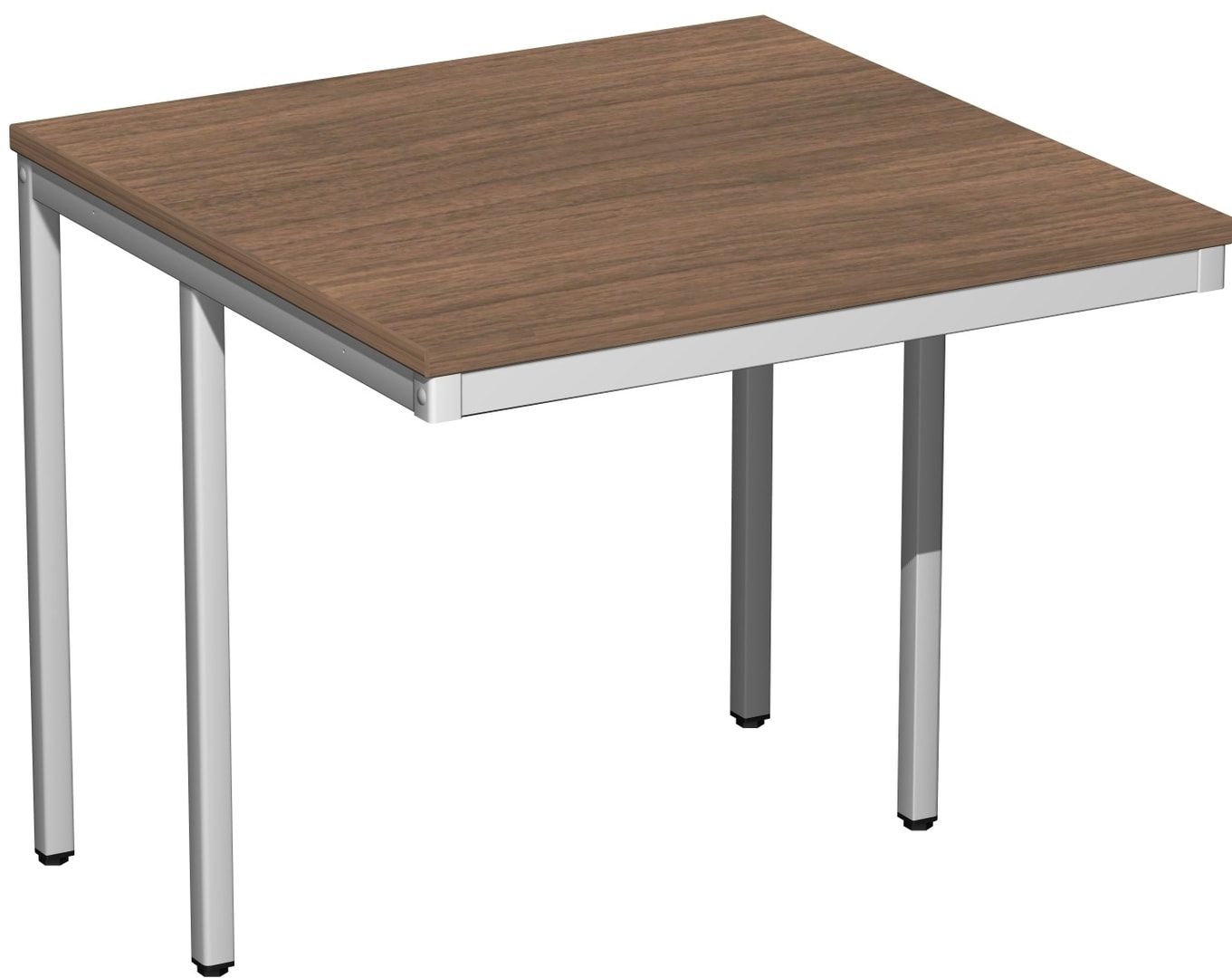 Schreibtisch - 4-Fuß Eco - Bürotisch - 720 x 1.000 x 800 mm (HxBxT) - Gestell lichtgrau - Ahorn