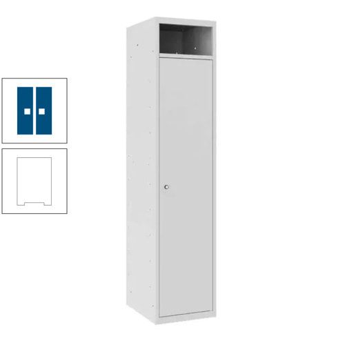 Wäschesammelschrank, Wäscheschrank, Einwurfschlitz, Zylinderschloss, 1.800 x 400 x 500 mm (HxBxT), Korpus anthrazitgrau, Front anthrazitgrau