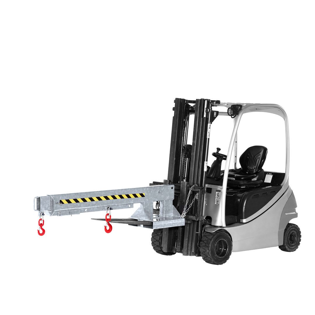 Kranarm für Gabelstapler - max. Traglast 5.000 kg - Länge 2.220 - 3.720 mm - anthrazitgrau