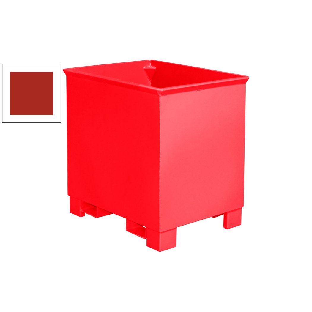 Container - 3-fach stapelbar - Volumen 300 l - Traglast 500 kg - 800 x 840 x 620 mm (HxBxT) - feuerrot