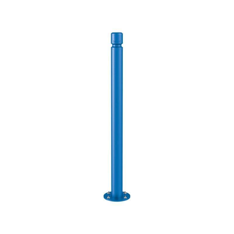 Neigbarer Pfosten mit Flachkopf - 76 x 1.100 mm (DxH) - Farbe enzianblau - Pfosten mit Gelenk - beweglicher Pfosten