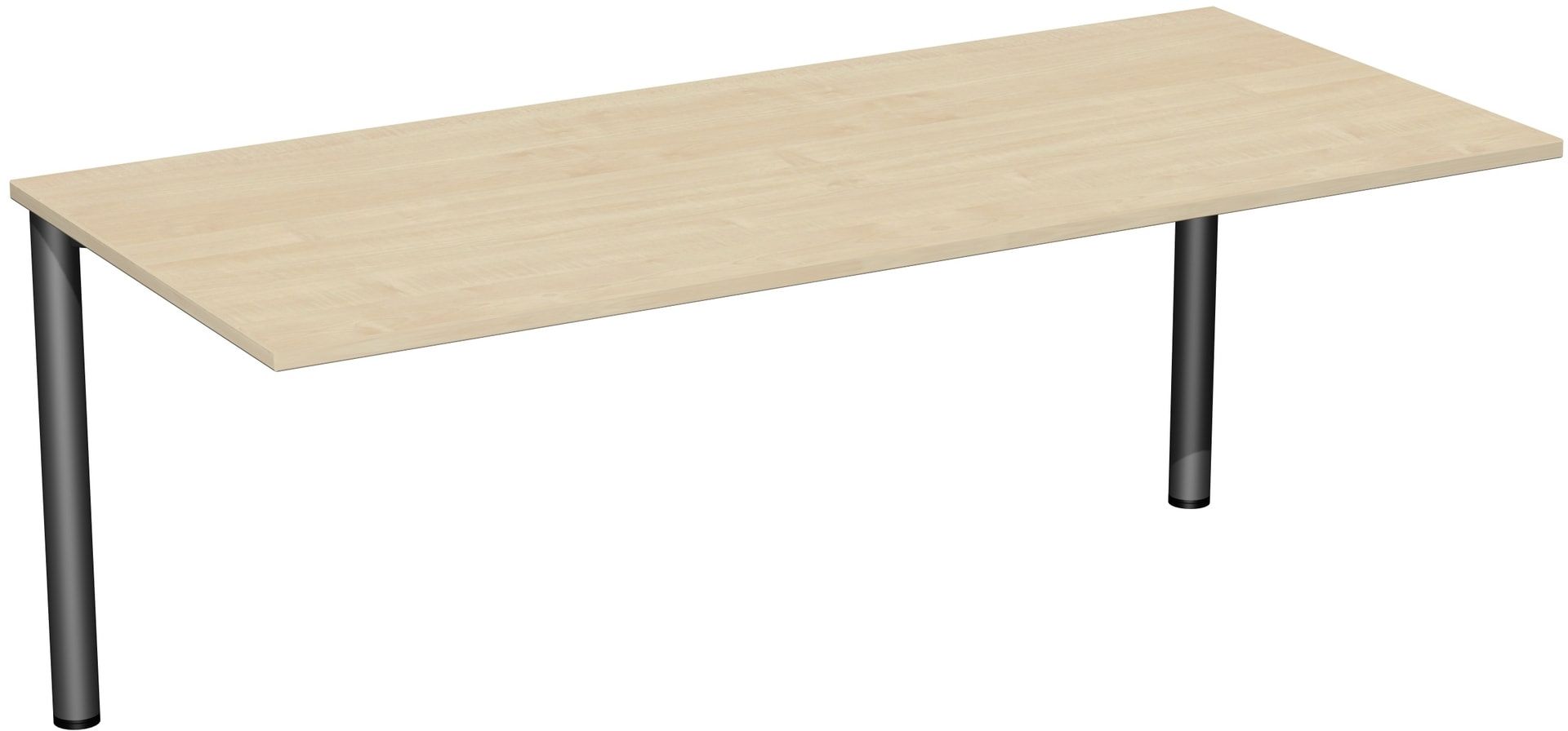 Schreibtisch - 4-Fuß Flex - Bürotisch - 720 x 1.000 x 800 mm (HxBxT) - Gestell anthrazit - Ahorn