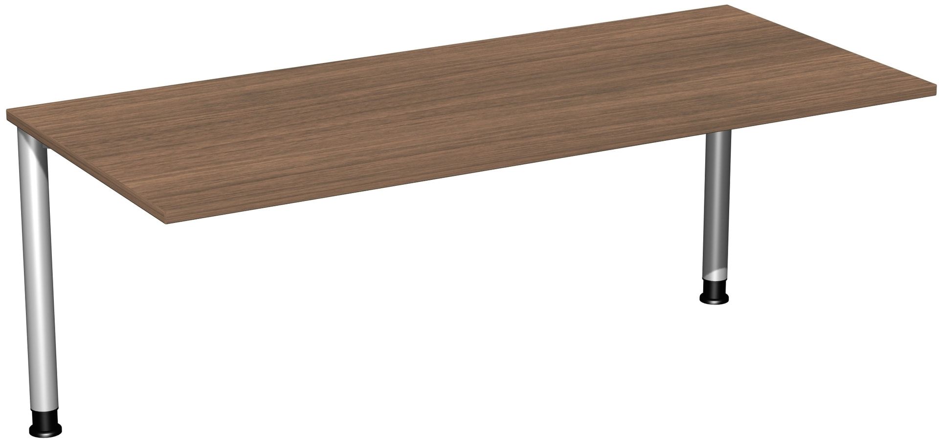 Schreibtisch - 4-Fuß Flex - Bürotisch - Höhe 680-800 mm - 1.000 x 800 mm (BxT) - Gestell anthrazit - Ahorn