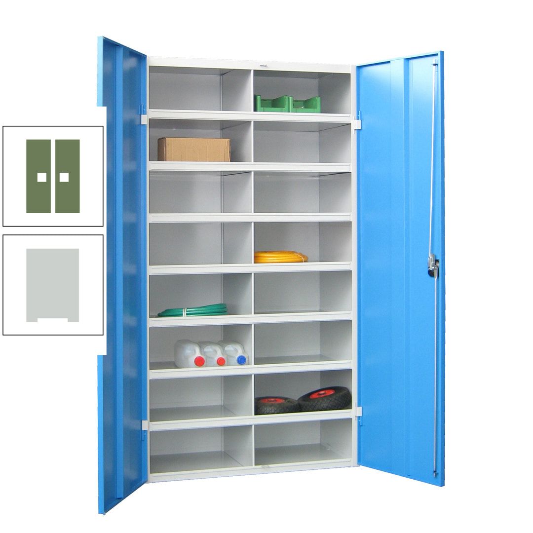 Aktenschrank - Fächerschrank - Sortierstation - 16 Fächer - Büroschrank - Dokumentenablage - 1.800 x 1.000 x 530 mm (HxBxT) - anthrazitgrau