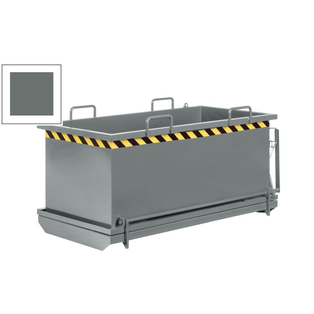 Klappbodenbehälter - 1.000 l Volumen - Traglast 1.250 kg - kranbar - enzianblau