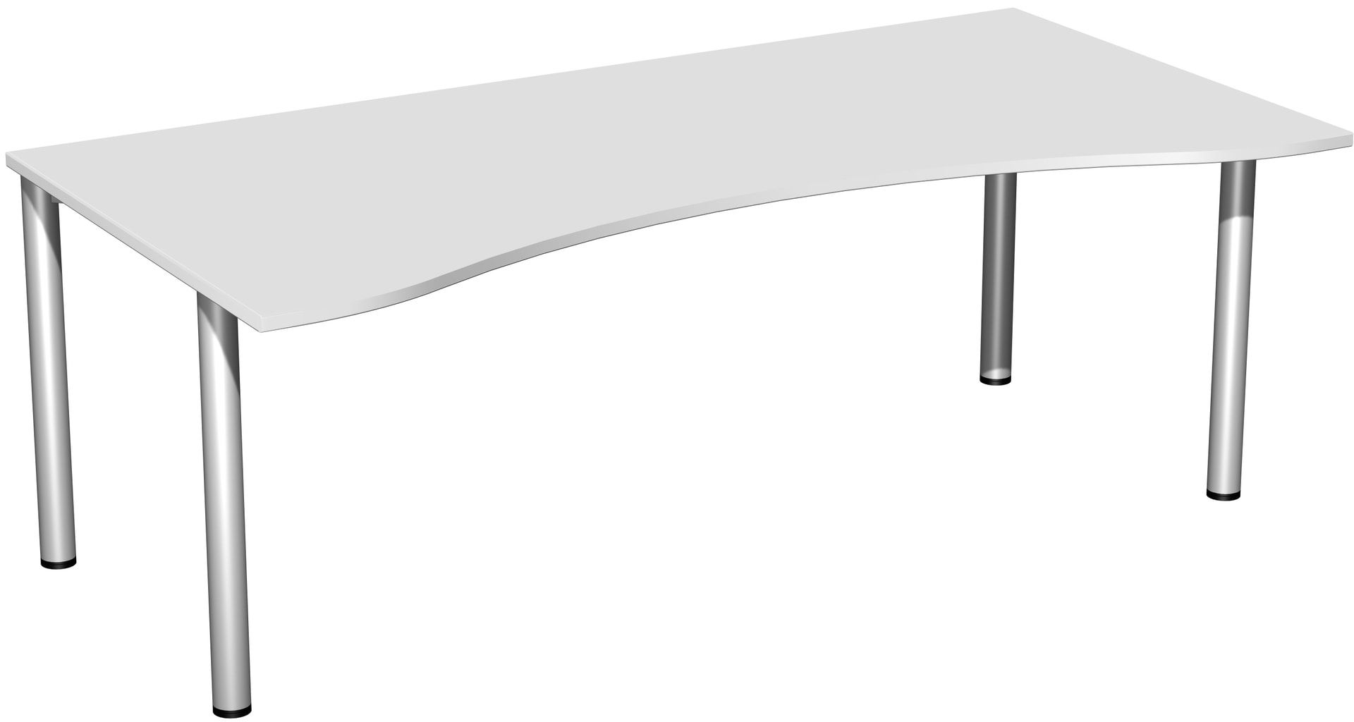 Ergo-Schreibtisch - 4-Fuß Flex - Bürotisch - 720 x 1.600 x 1.000 mm (HxBxT) - Gestell anthrazit - Ahorn