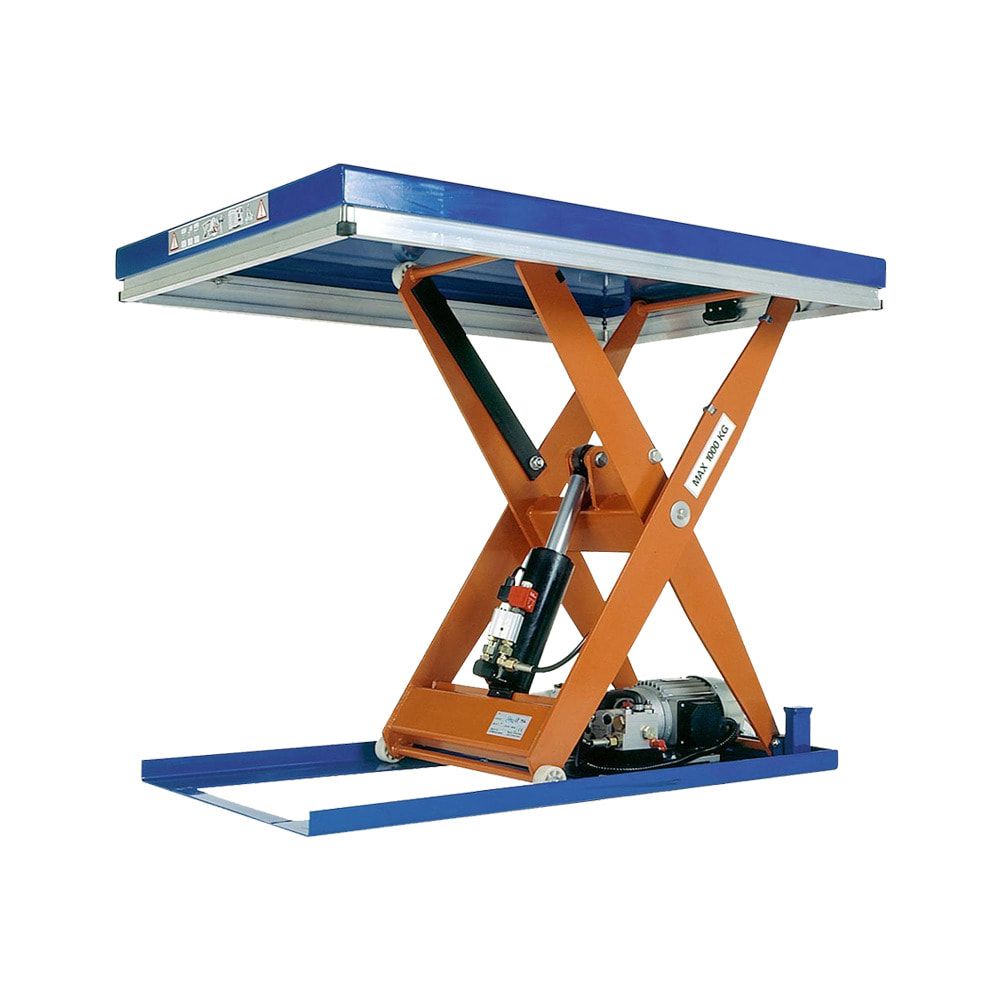 Kompakter Hubtisch - Traglast 1.000 kg - max. Höhe 1.000 mm - Größe 800 x 1.200 mm (BxT) - Hubzeit: 15 sec