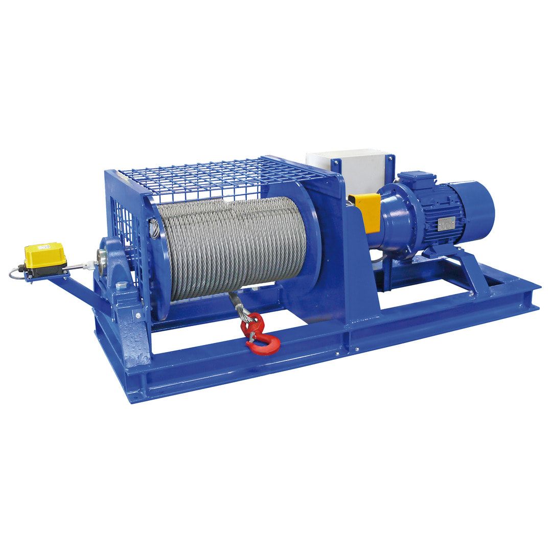 Druckluftseilwinde - max. Tragkraft 1.200 kg - Seilaufnahme 168 m - 7 bar - Seilgeschwindigkeit 16 m/min