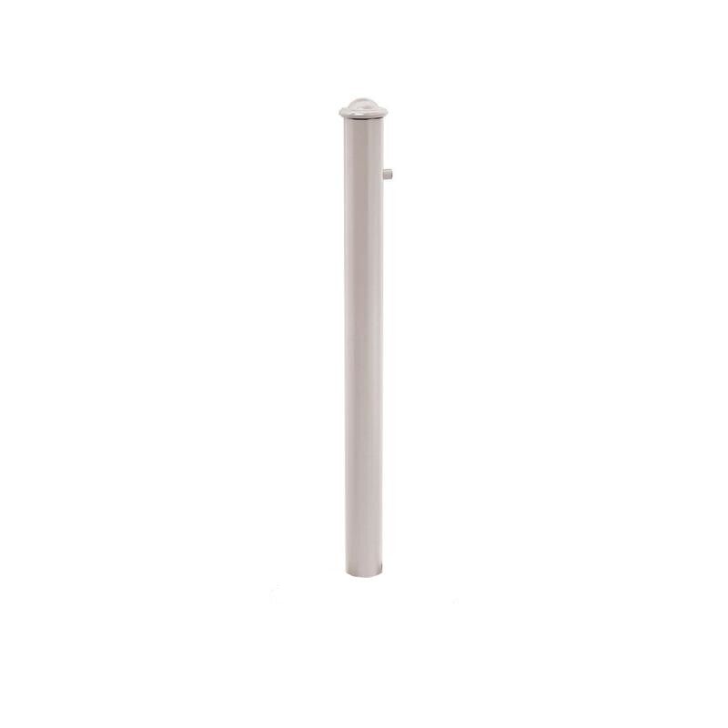 Herausnehmbarer Pfosten mit Helmkopf und Dreikantschloss - 76 x 885 mm (DxH) - Farbe enzianblau