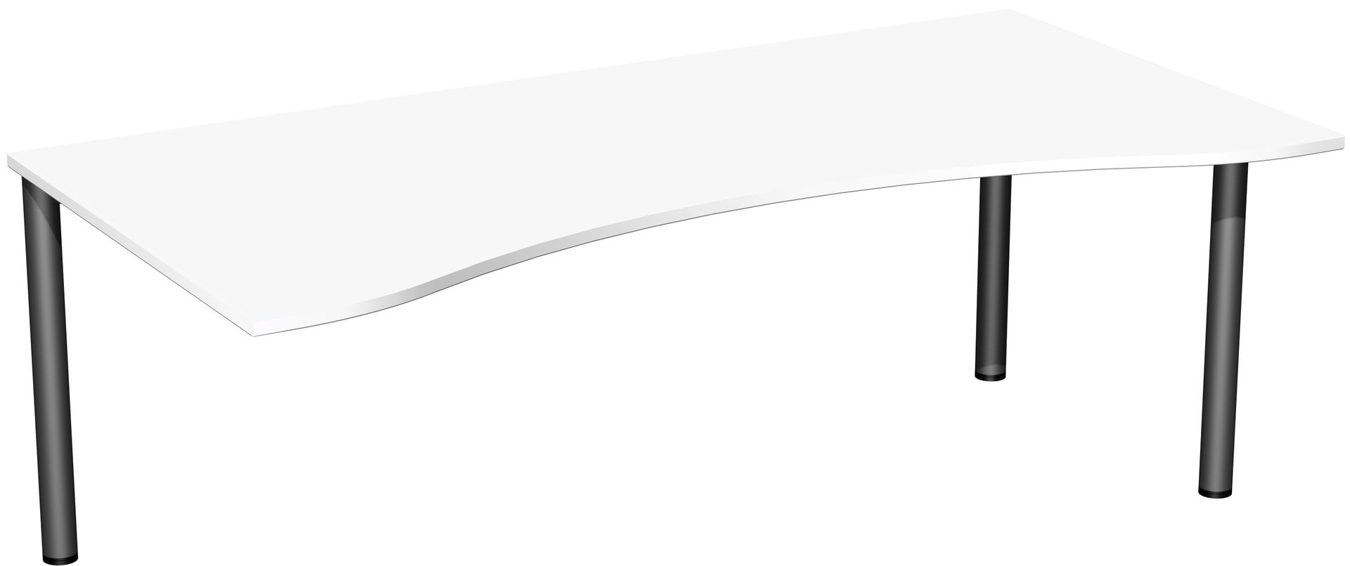 Ergo-Schreibtisch - 4-Fuß Flex - Bürotisch - 720 x 1.600 x 1.000 mm (HxBxT) - Gestell anthrazit - Ahorn