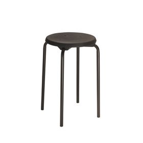 Hocker - Stapelhocker - Sitzhöhe 580 mm - PU schwarz - Stahlrohrgestell - Farbe wählbar