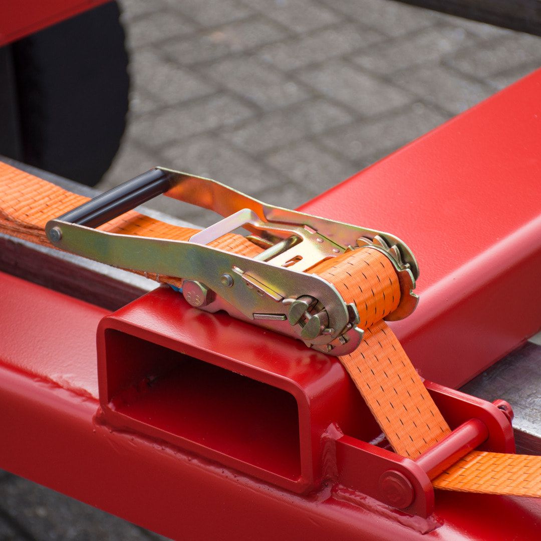 Langgutseitenlader - Traglast 750 kg - 145 x 1.100 x 1.465 mm (HxBxT) - feuerrot