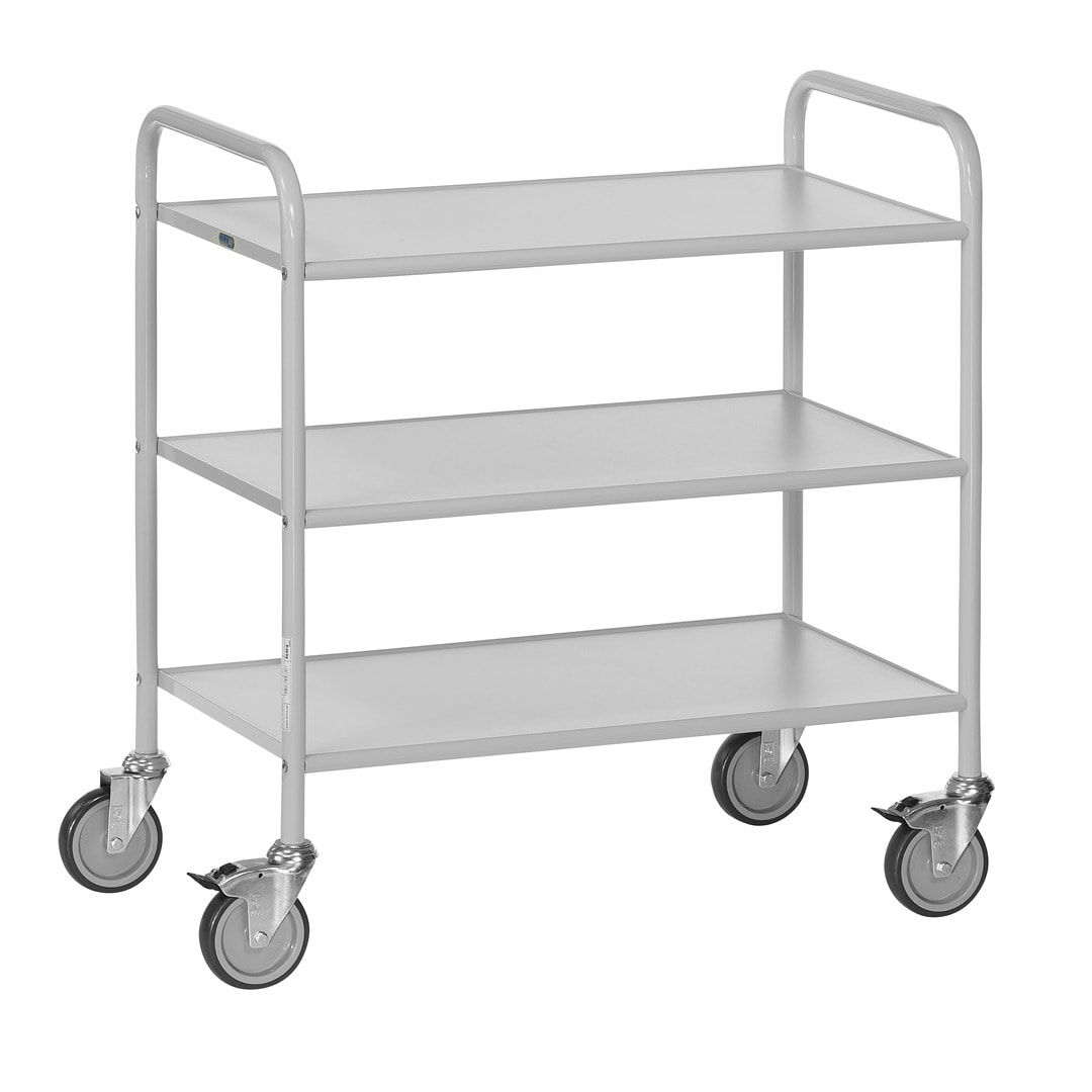 Fetra - Bürowagen - 150 kg - (BxT) 500 x 800 mm - 3 Etagen