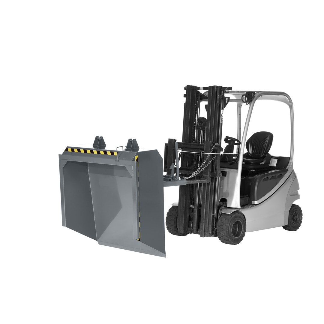 Staplerschaufel - Traglast 1.500 kg - Volumen 500 l - 550 x 1.130 x 1.615 mm (HxBxT) - enzianblau