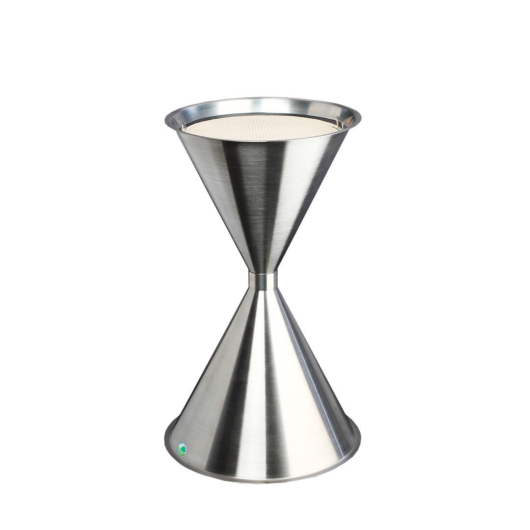 Standascher - 730 x 400 mm - Schale, Sieb - Antik silber