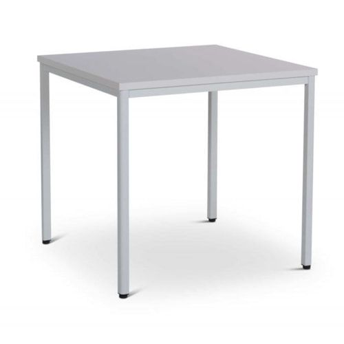 Schreibtisch - Konferenztisch - 750 x 800 x 800 mm (HxBxT) - Gestell lichtgrau - Tischplatte grau