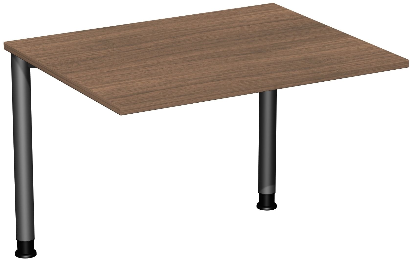 Schreibtisch - 4-Fuß Flex - Bürotisch - Höhe 680-800 mm - 1.000 x 800 mm (BxT) - Gestell anthrazit - Ahorn