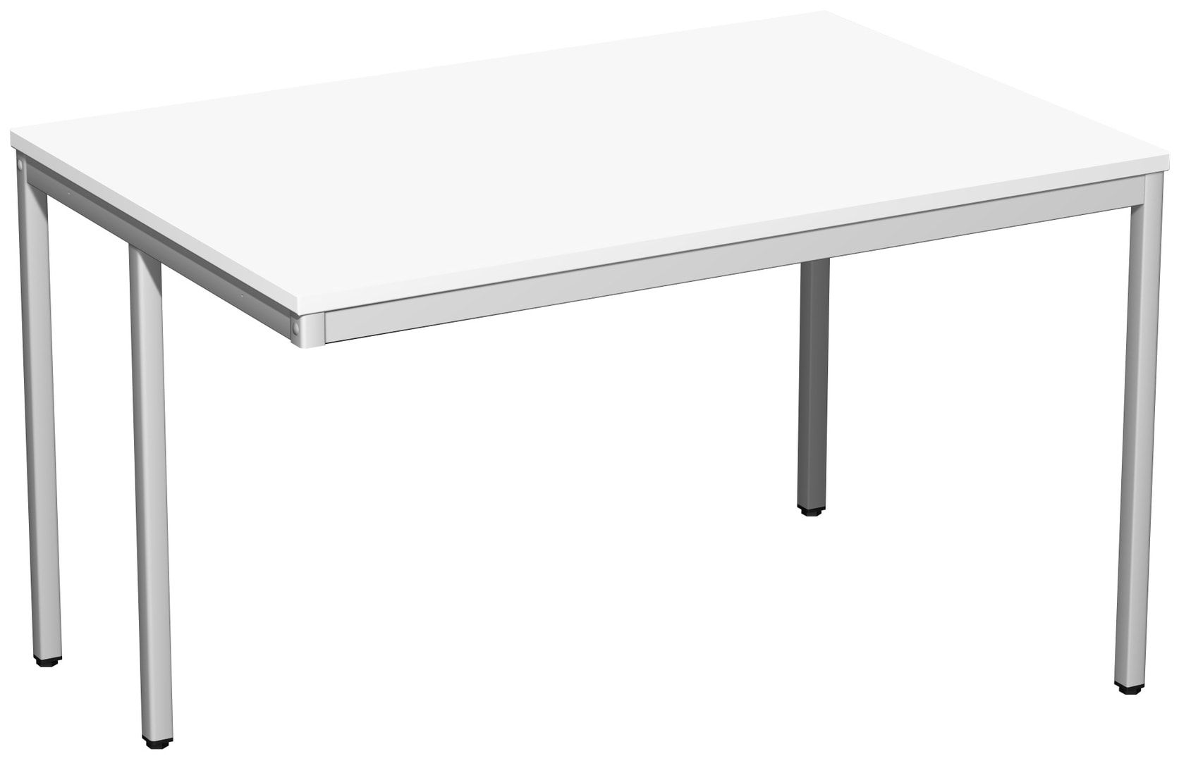 Schreibtisch - 4-Fuß Eco - Bürotisch - 720 x 1.000 x 800 mm (HxBxT) - Gestell lichtgrau - Ahorn