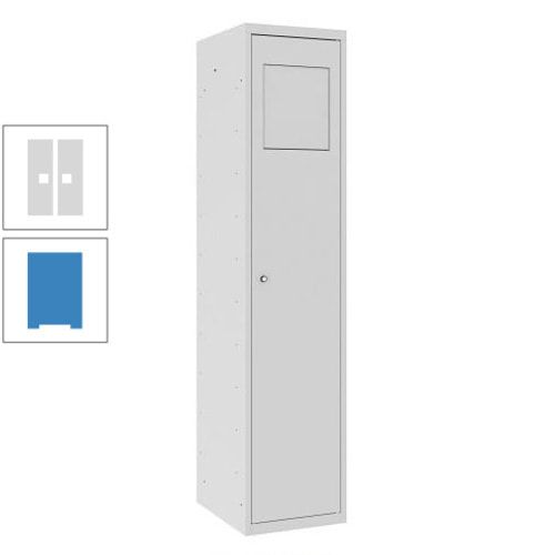 Wäschesammelschrank, Wäscheschrank, Einwurfklappe, Beutelhalter, 1.800 x 400 x 500 mm (HxBxT), Korpus anthrazitgrau, Front anthrazitgrau