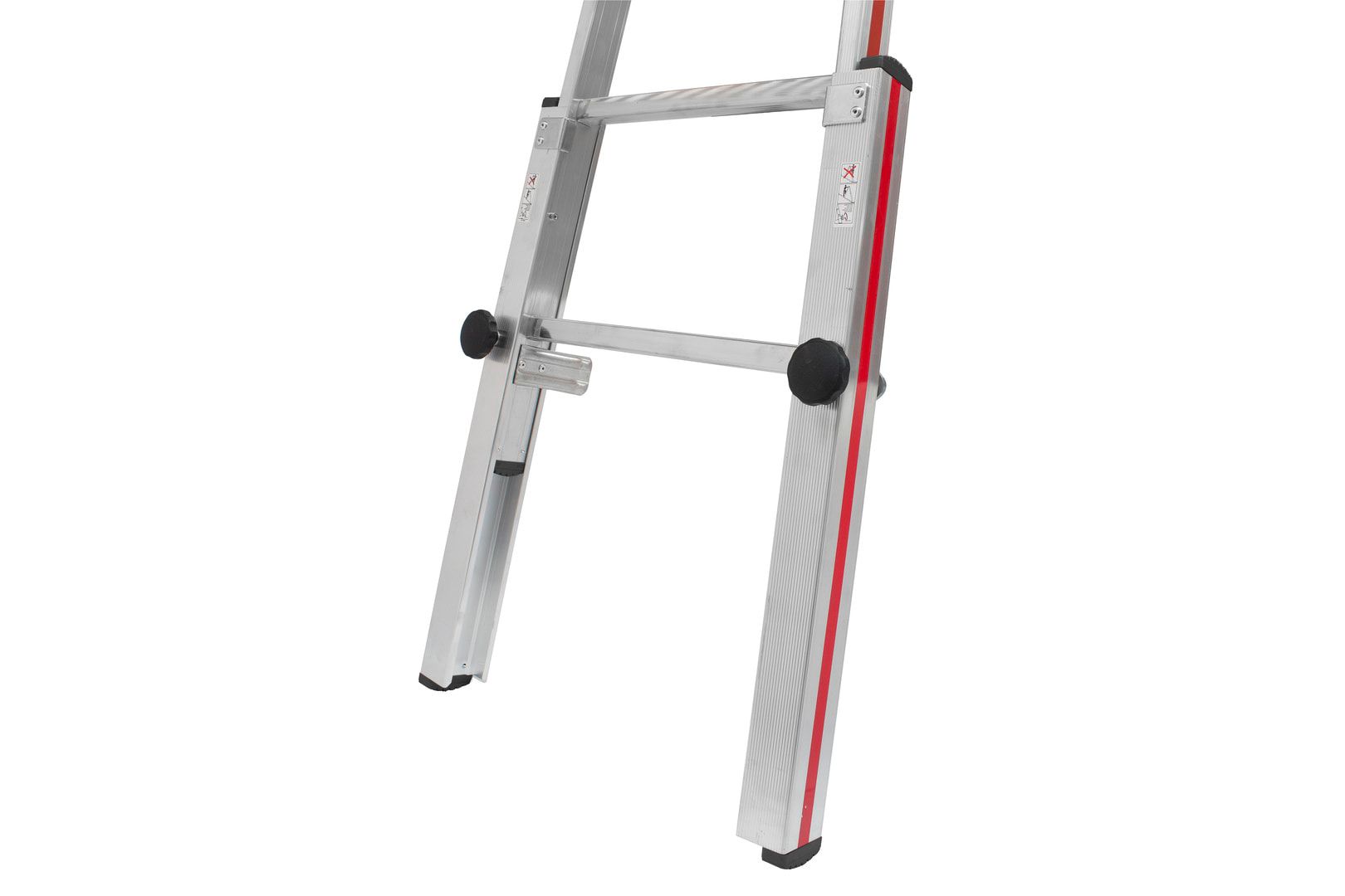 Fußverlängerungsset für Sprossenstehleitern, Länge 1.370 mm, Verstellbereich 1.000 mm, für Holmgröße 60 x 24 mm, inkl. Befestigungsmaterial