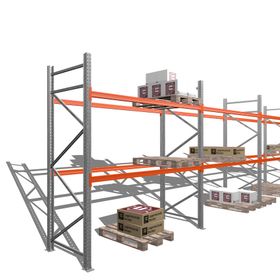 Palettenregal - 1,5 t - 3,0 x 11,3 x 1,1 m - 4 Felder - Schwerlastregal