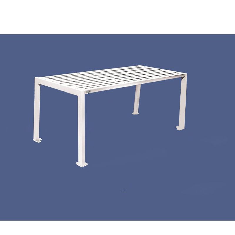 Tisch aus Stahl - verzinkt und beschichtet - 750 x 1.800 x 798 mm (HxBxT) - Farbe enzianblau