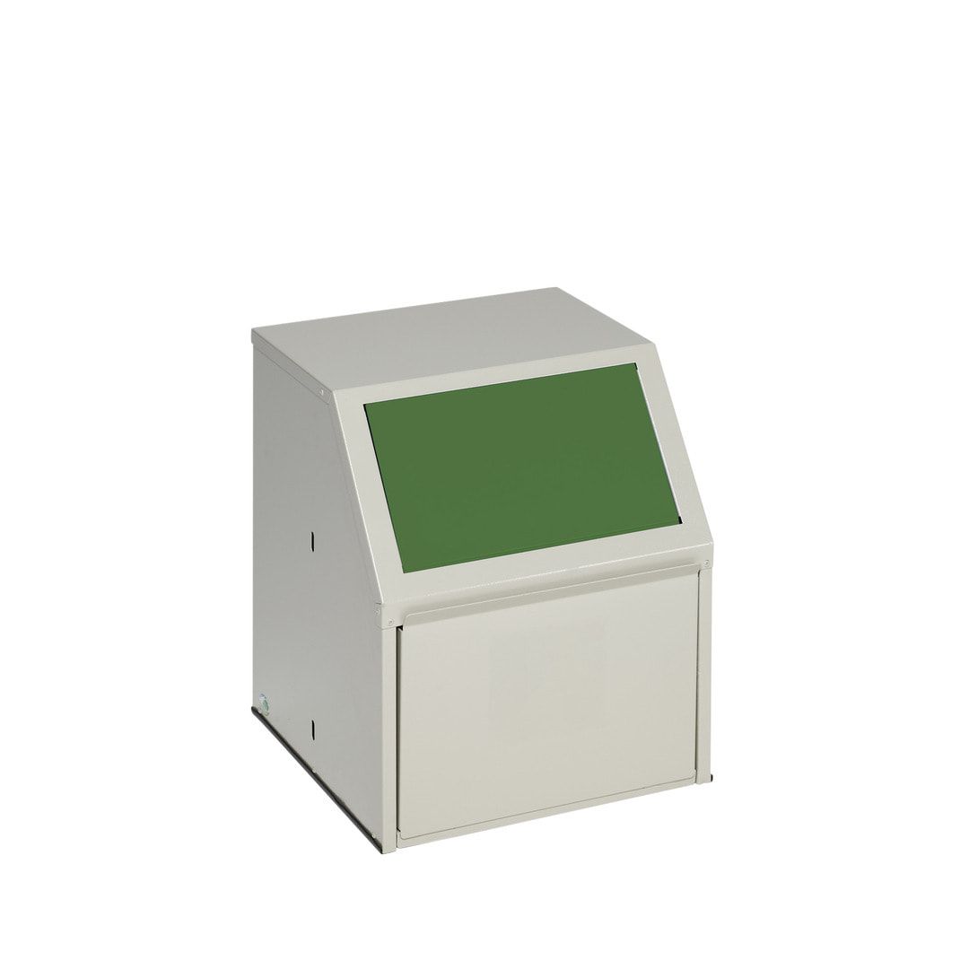 Wertstoffsammelgerät - fahrbar - 39 l - 800 x 400 x 400 mm (H x B x T) - Korpus kieselgrau - Einwurfklappe anthrazit - Abfallbehälter