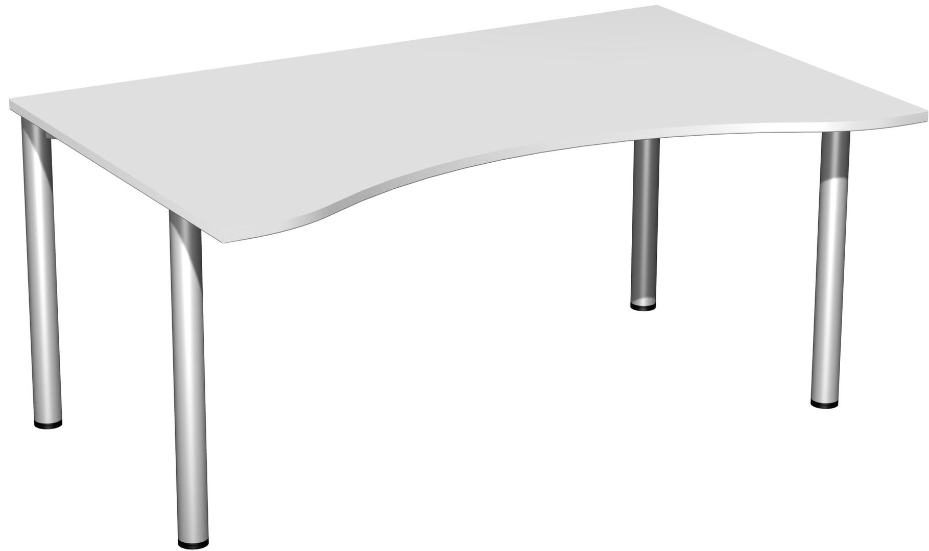 Ergo-Schreibtisch - 4-Fuß Flex - Bürotisch - 720 x 1.600 x 1.000 mm (HxBxT) - Gestell anthrazit - Ahorn