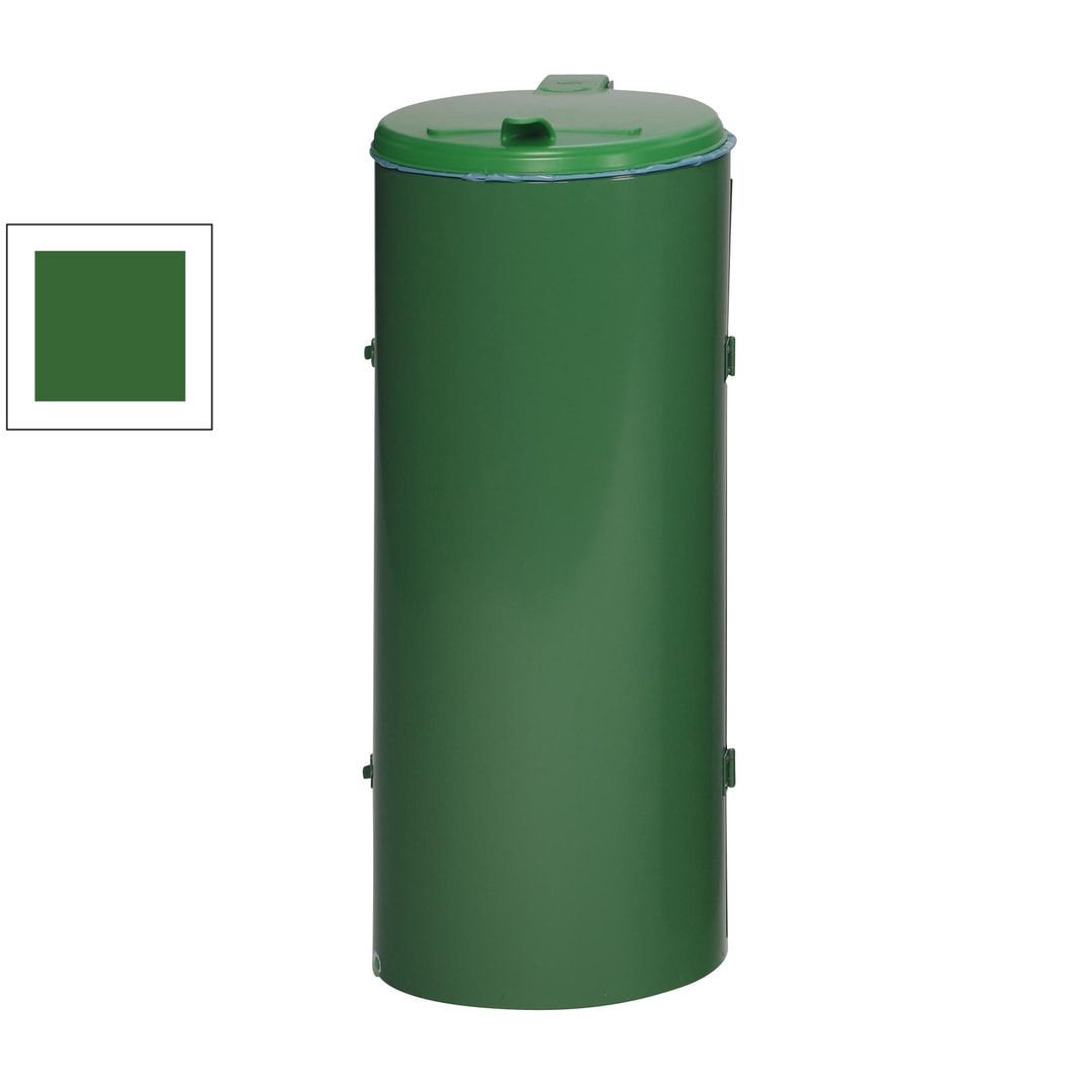 Abfallbehälter - verschließbare Tür (DxH) 450x900 mm - Inh. 120 l - Farbe enzianblau