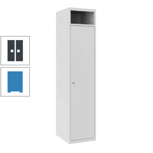 Wäschesammelschrank, Wäscheschrank, Einwurfschlitz, Zylinderschloss, 1.800 x 400 x 500 mm (HxBxT), Korpus anthrazitgrau, Front anthrazitgrau
