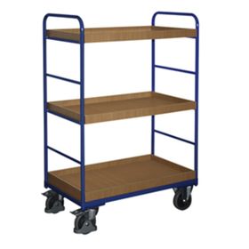 Etagenwagen mit 3 Kästen - Traglast 250 kg - Ladefläche wählbar