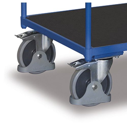 Kunststoffladefläche für Tischwagen, Ersatz für MDF-Platte,abriebfest, Ladefläche 1.000 x 700 mm (BxT), abriebfest, ölfest, säurefest, Farbe: schwarz