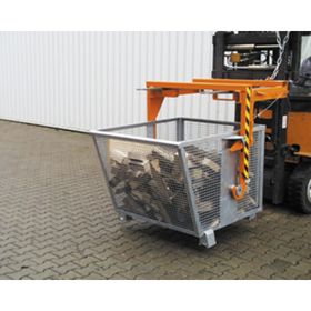 BAUER Gitterbehälter für Kipptraverse - 900 l Volumen - Tragkraft 500 kg - Farbe wählbar