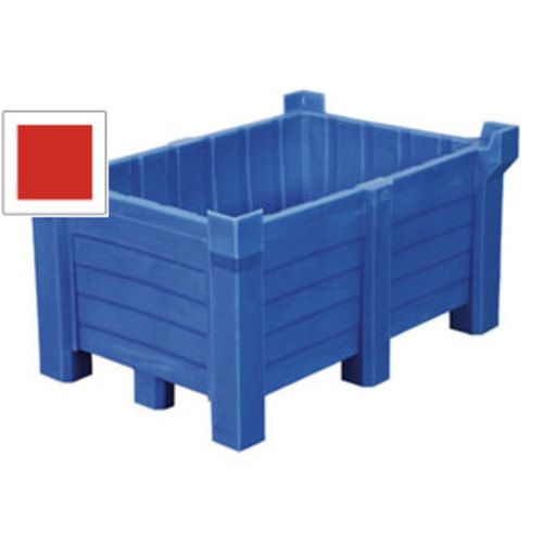Transportbehälter PE - 260 l - 500 kg - 1060x860x650 mm - stapelbar - Farbe blau