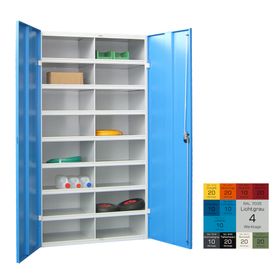 Aktenschrank - Fächerschrank - Sortierstation - 16 Fächer - Büroschrank - Dokumentenablage - 1.800 x 1.000 x 530 mm (HxBxT) - Farbe wählbar
