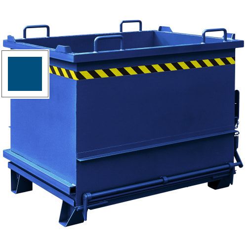 Eichinger Bodenklappenbehälter, Klappbodenbehälter, 1.000 Liter, stapelbar, Kettensicherung, 1.070 x 1.000 x 1.330 mm (HxBxT), Farbe anthrazitgrau