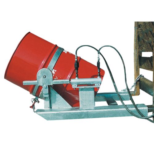 Fasskipper - Fassdurchmesser 560 mm - 360 kg - Endloskette - feuerrot