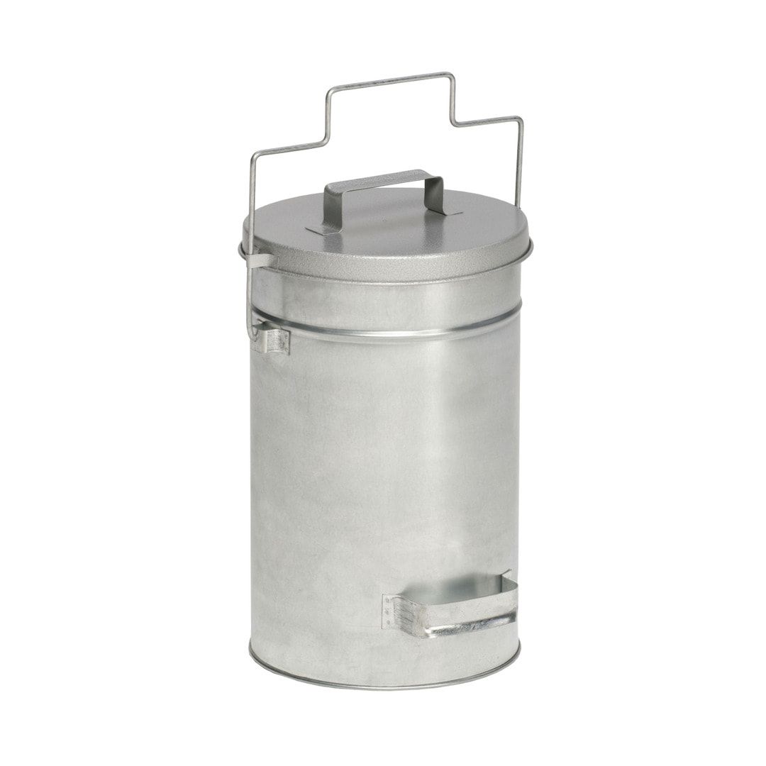 Abfalleimer - Sicherheitsbehälter - rund - Volumen 15 l - 520 x 270 x 270 mm (HxBxT) - Edelstahl