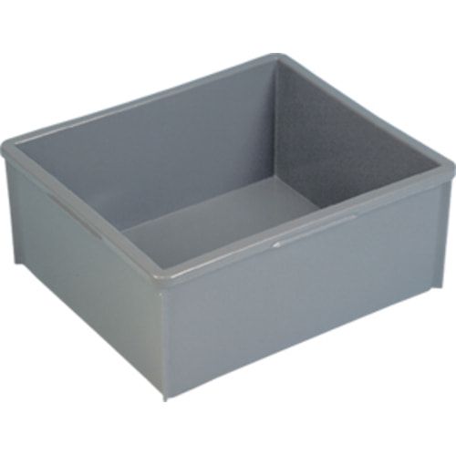 Eckiger Behälter,PE,BxLxH 525x455x220 mm - 40 l,2 Stk. - grau