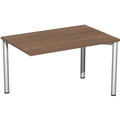 Schreibtisch - 4-Fuß Flex - Bürotisch - 720 x 1.000 x 800 mm (HxBxT) - Gestell anthrazit - Ahorn
