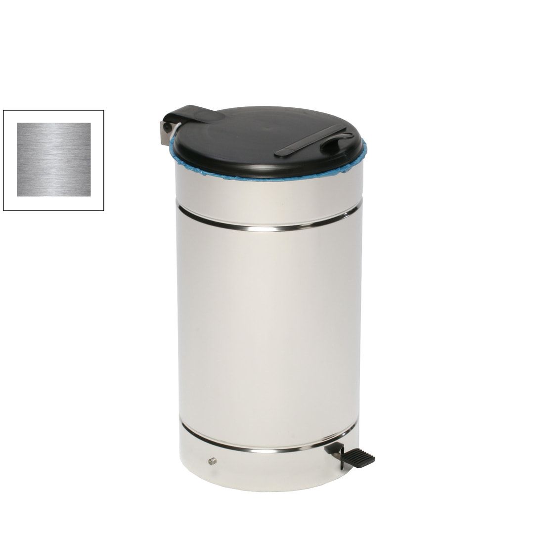 Tretabfallsammler - Mülleimer - Fußpedal - Volumen 60 l - Höhe 700 mm - Durchmesser 450 mm - enzianblau