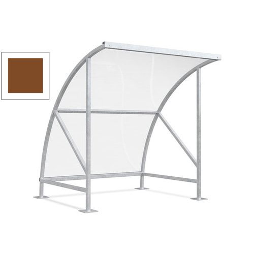 Fahrradunterstand - Fahrradgarage mit Bogendach - Stahl und Kunststoff - 2.290 x 2.090 x 2.100 mm (HxBxT) - Farbe Achatgrau