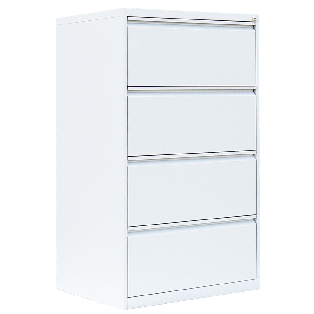 Hängeregistraturschrank, Hängeregisterschrank, 4 Schubladen, 2-bahnig, DIN A4, 1.320 x 760 x 620 mm (HxBxT), Korpus- und Schubladenfarbe wählbar