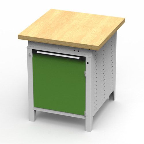 OTTOKIND Werkbank - Arbeitsplatte bündig - 850 x 605 x 750 mm (HxBxT) - Schrank - lichtgrau