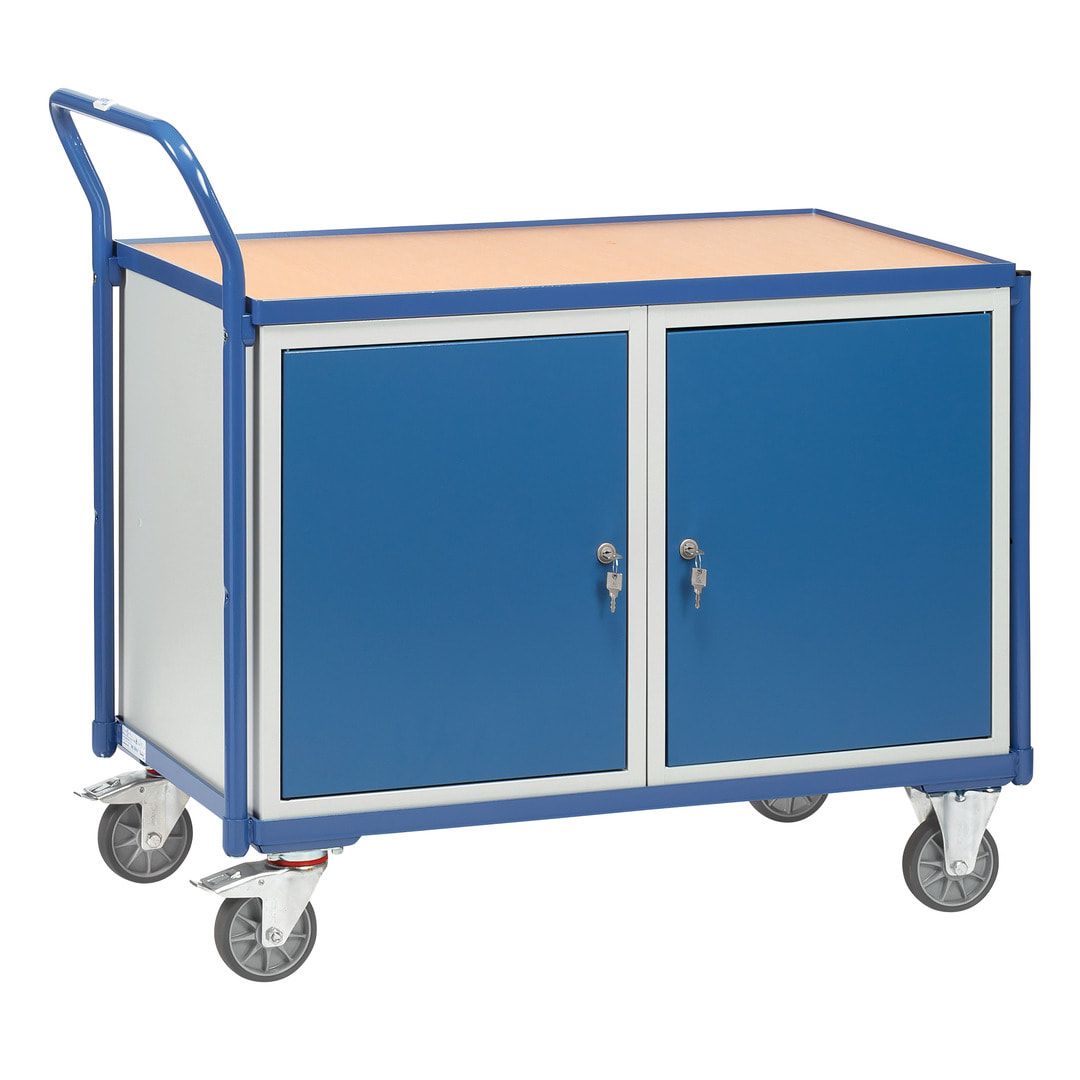 Fetra - Werkstattwagen - Tragkraft 300 kg - 1.040 x 600 x 1.130 mm (HxBxT) - 2 Schränke