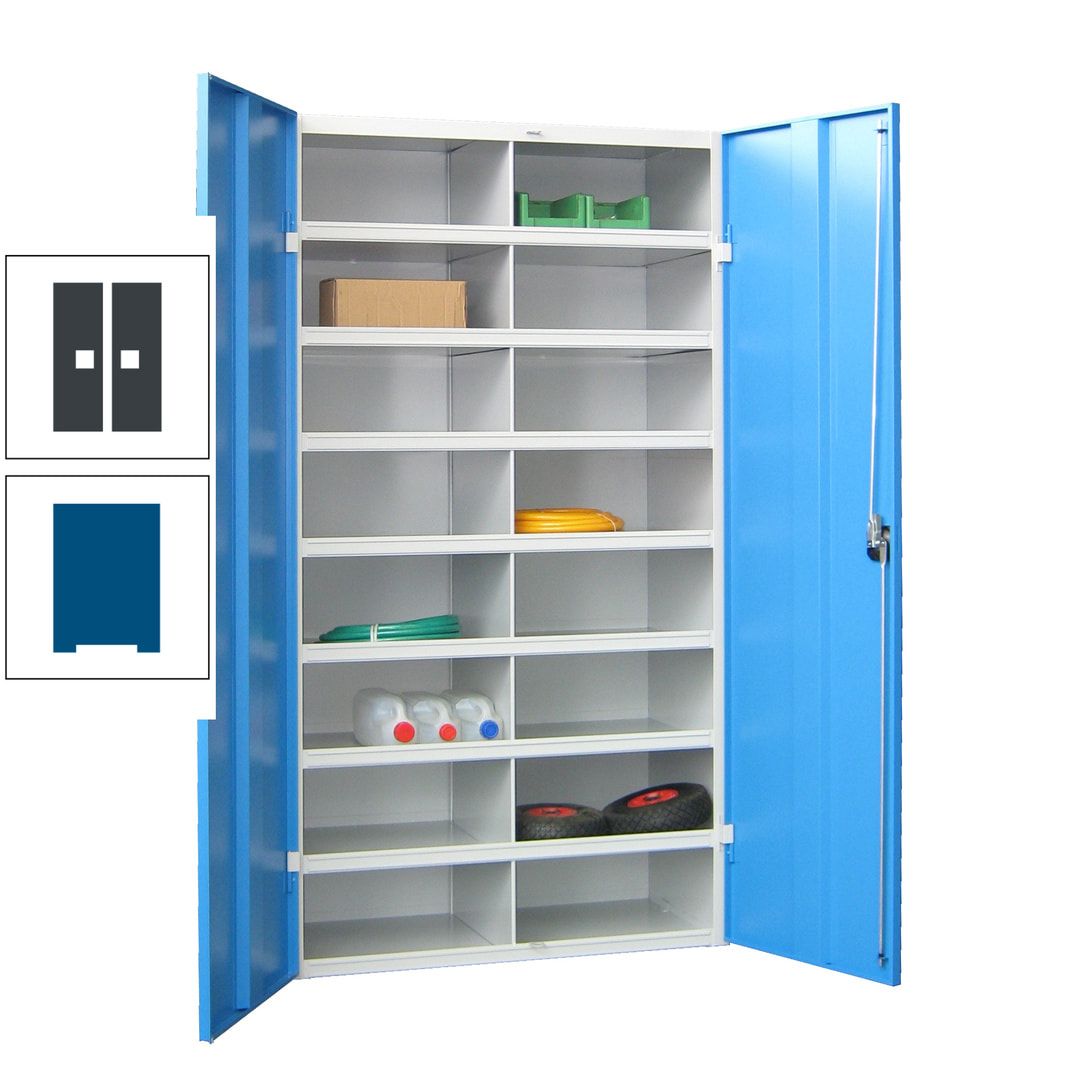 Aktenschrank - Fächerschrank - Sortierstation - 16 Fächer - Büroschrank - Dokumentenablage - 1.800 x 1.000 x 530 mm (HxBxT) - anthrazitgrau