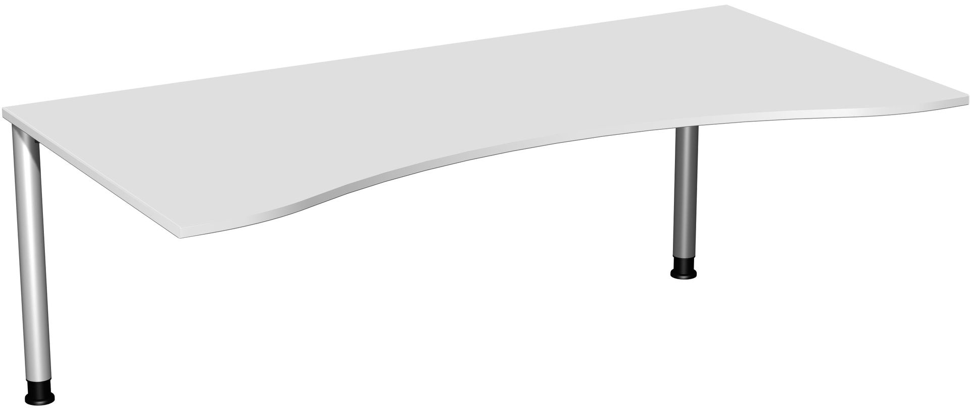 Ergo-Schreibtisch - 4-Fuß Flex - Bürotisch - Höhe 680-800 mm - 1.600 x 1.000 mm (BxT) - Gestell anthrazit - Ahorn