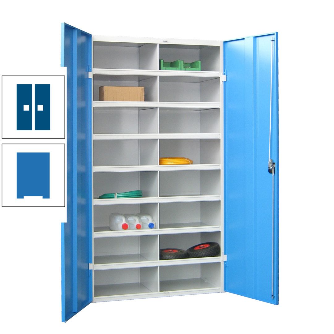 Aktenschrank - Fächerschrank - Sortierstation - 16 Fächer - Büroschrank - Dokumentenablage - 1.800 x 1.000 x 530 mm (HxBxT) - anthrazitgrau
