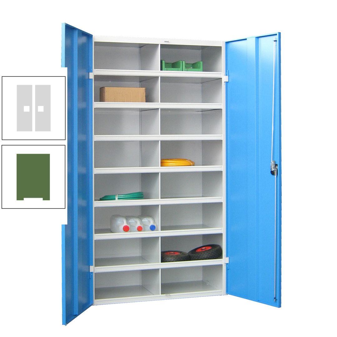 Aktenschrank - Fächerschrank - Sortierstation - 16 Fächer - Büroschrank - Dokumentenablage - 1.800 x 1.000 x 530 mm (HxBxT) - anthrazitgrau
